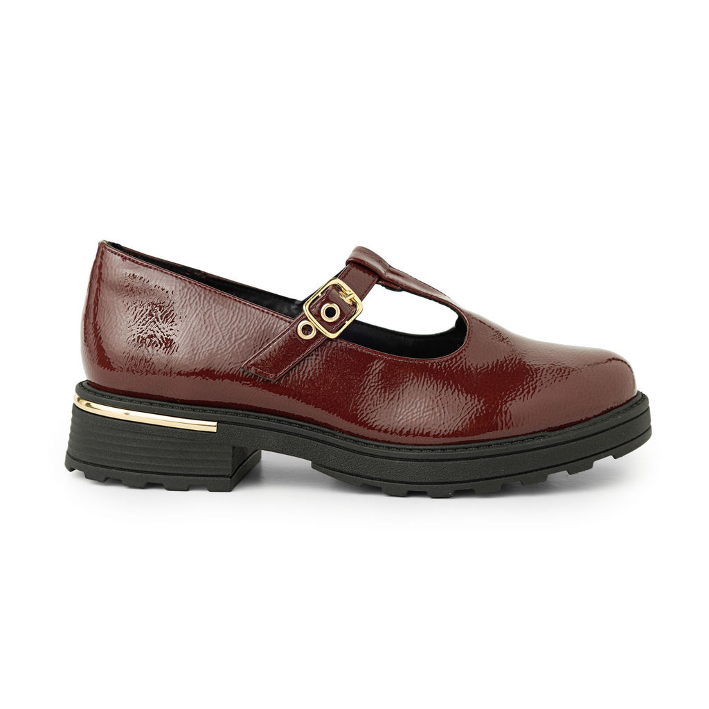 PICCADILLY MAXI - Loafer Boneca Burgundy em Oferta na Shopee