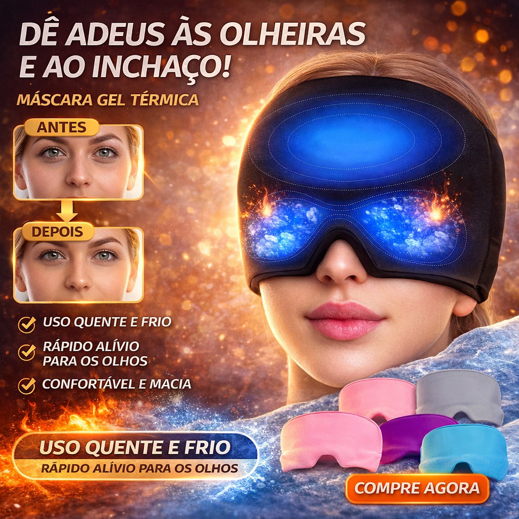 Touca Terapêutica para Dor de Cabeça Alívio da Enxaqueca Compressão Quente e Frio