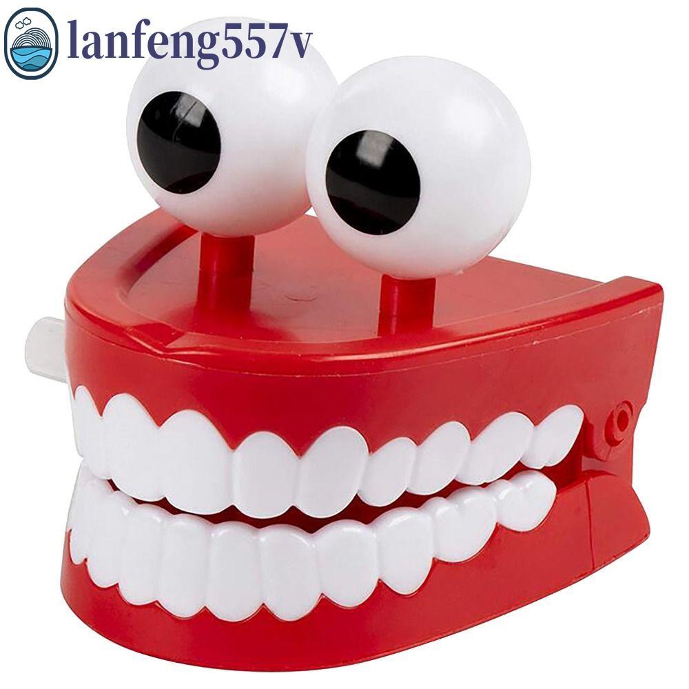 LANFENG Andando Dentes Brinquedo Acabar Relógio Forma Ornamentos De Mesa Das Crianças Halloween Saltar
