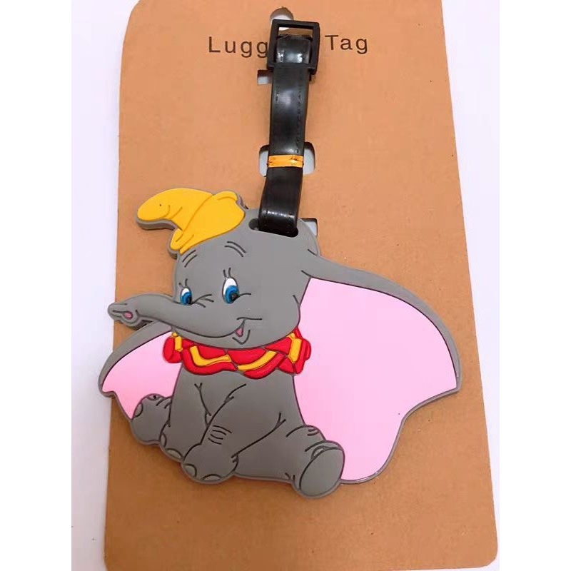 Etiqueta de bagagem fofa indispensável para viagem, pato Donald, Mary, gato, café, Xiaocui, ursinho, pequeno leão, tigre