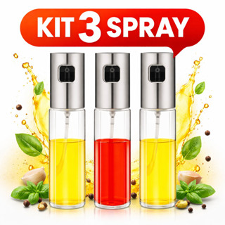 1/2/3 Peças Borrifador Azeite Pulverizador Premium Culinário Adequado  Cozinhas 100ml SPRAY AZEITE em Oferta na Shopee
