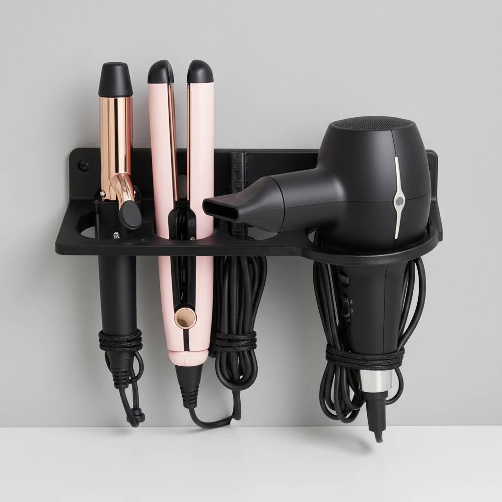 Suporte Multifuncional De Parede Salao e Banheiro Para Secador Chapinha e Babyliss Organizador em Oferta na Shopee