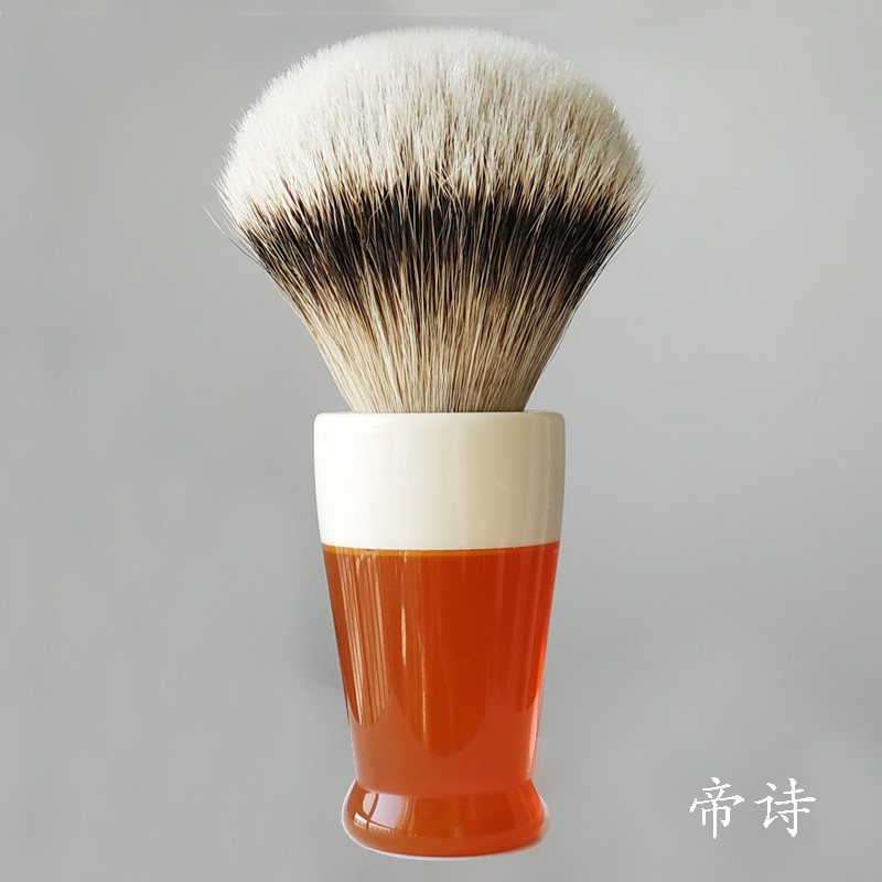 Dishi novo estilo grande especificação ponta de prata Troll texugo escova de barbear de cabelo masculino sabão de barbea