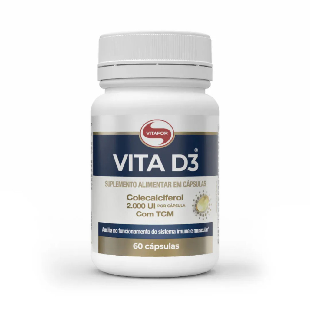 Vita D3 Vitamina D 60 Cápsulas Vitafor