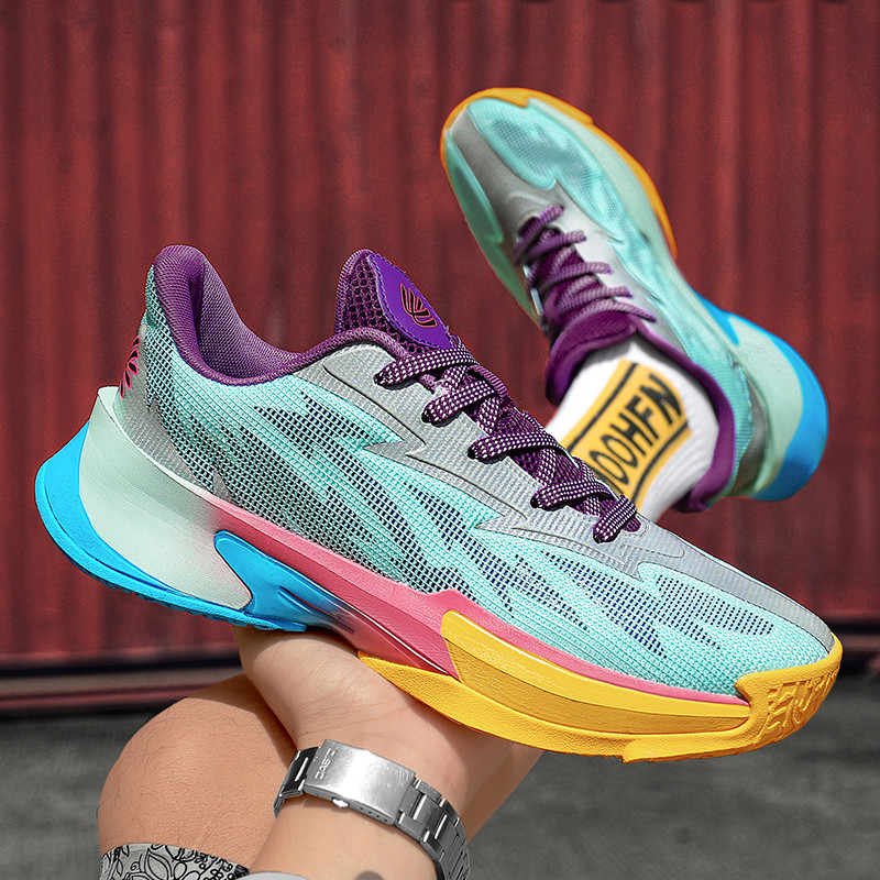 Curry combate real tênis de basquete fricção áudio superfície de malha respirável antiderrapante resistente ao desgaste 