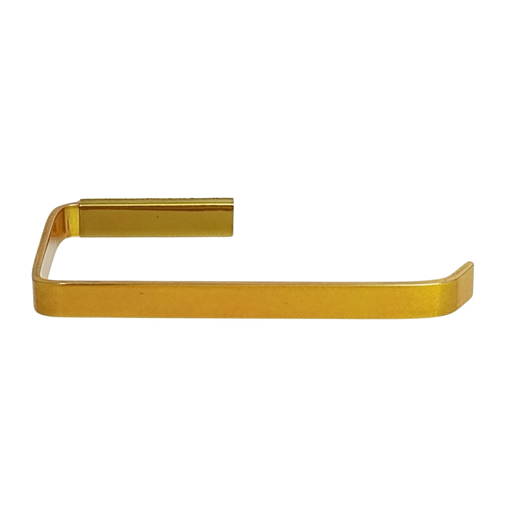Papeleira Chapa Fina Porta Papel Higiênico Standard Dourado