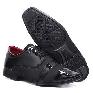 Sapato Social Luxo Casual em Couro Sintético Estilo Promoção