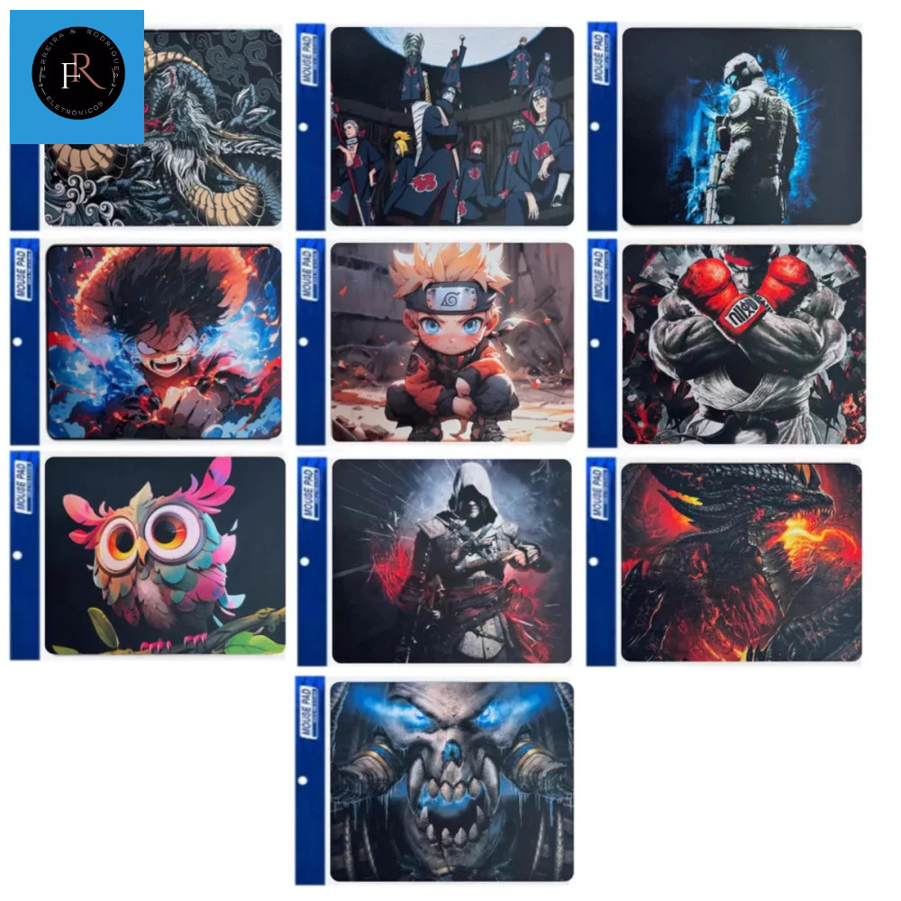 Mouse Pad Exbom Mp-2218a Temas Gamer Estampa Mouse Pad Geek 22x18cm Exbom Mp-2218a