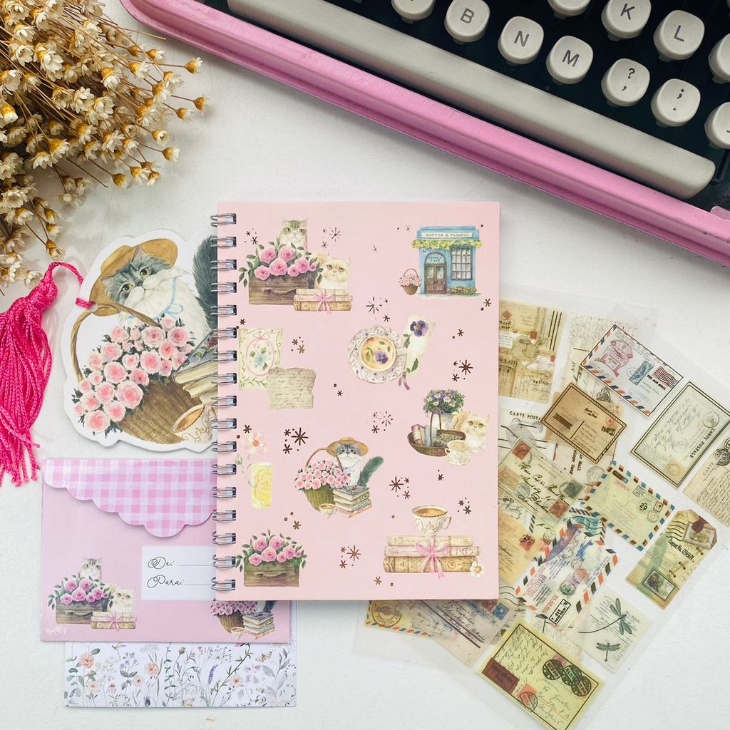 Ovo de Papelaria Kit Papelaria - Cartas no Jardim com Selos