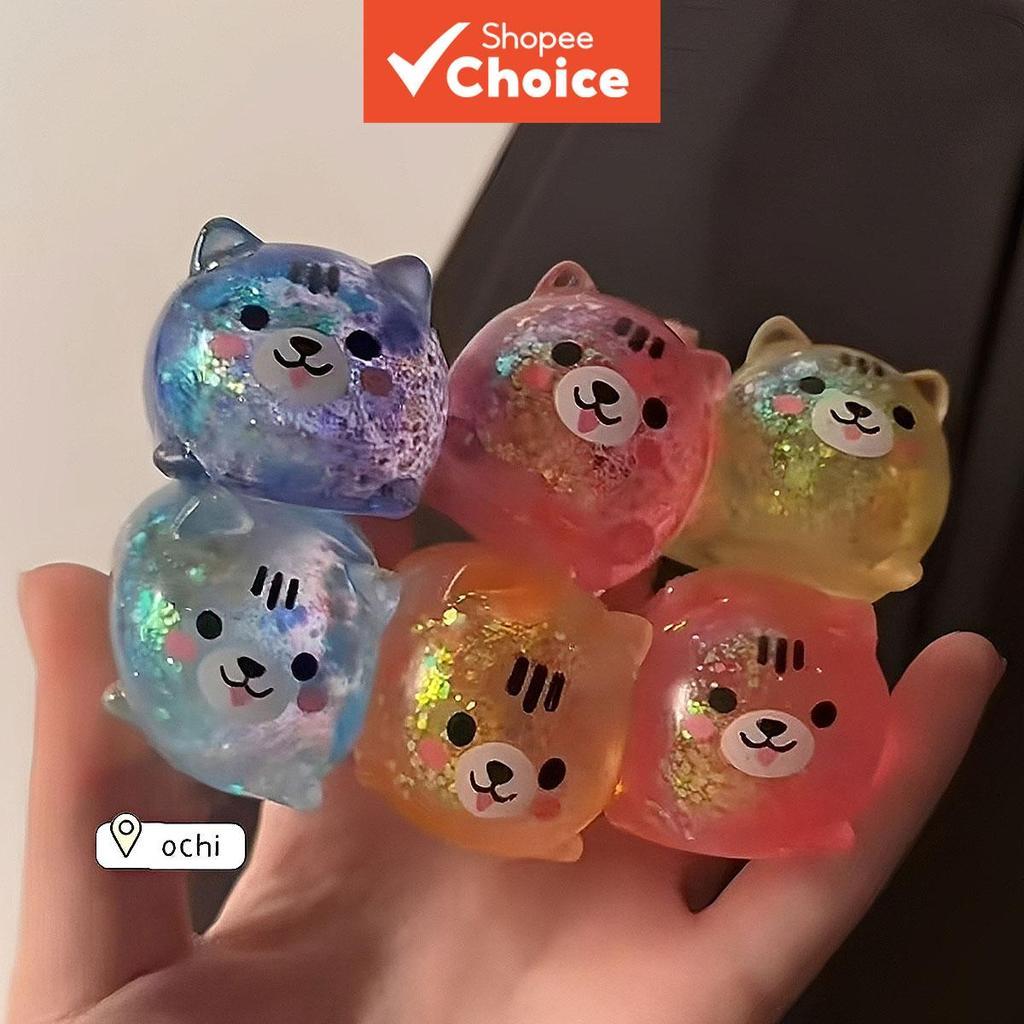  Needoh Squishtoy Esticável Tigre Mini Pacote 2 Unidades Gelo Fofo Brinquedo Squishy Macio