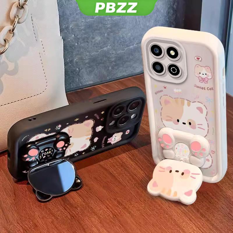 Capa Para honor X8B 5G X8A 5G X6B X6A 5G De Telefone Softcase Silicone À Prova De Choque Novo design Estético Gato De De