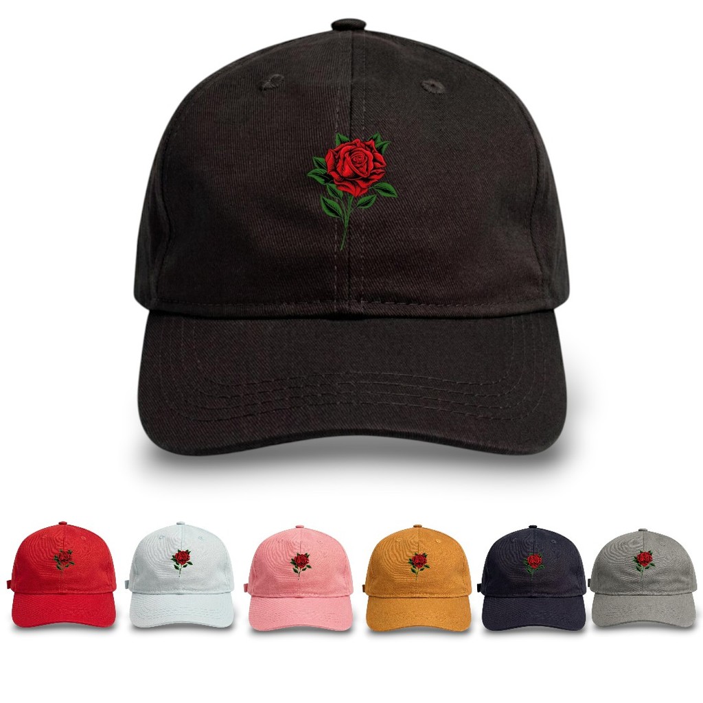 Boné Dad Hat Rosa EJC Masculino Feminino Aba Curva Ajustável Estiloso