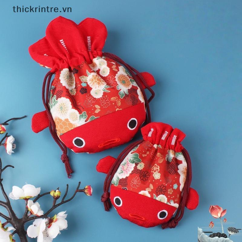 THI Bolsa De Lona Em Formato De Peixe Dourado , Com Cordão De Grande Capacidade Para Mulheres , Sacola Compras , Viagem 