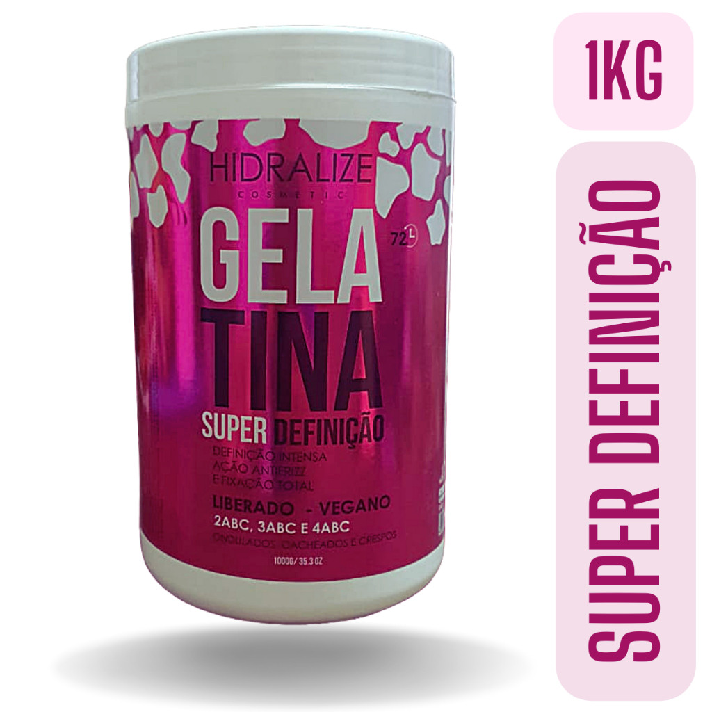 Gelatina Capilar Para Cabelos Cacheados - Hidralize 1kg em Oferta na Shopee