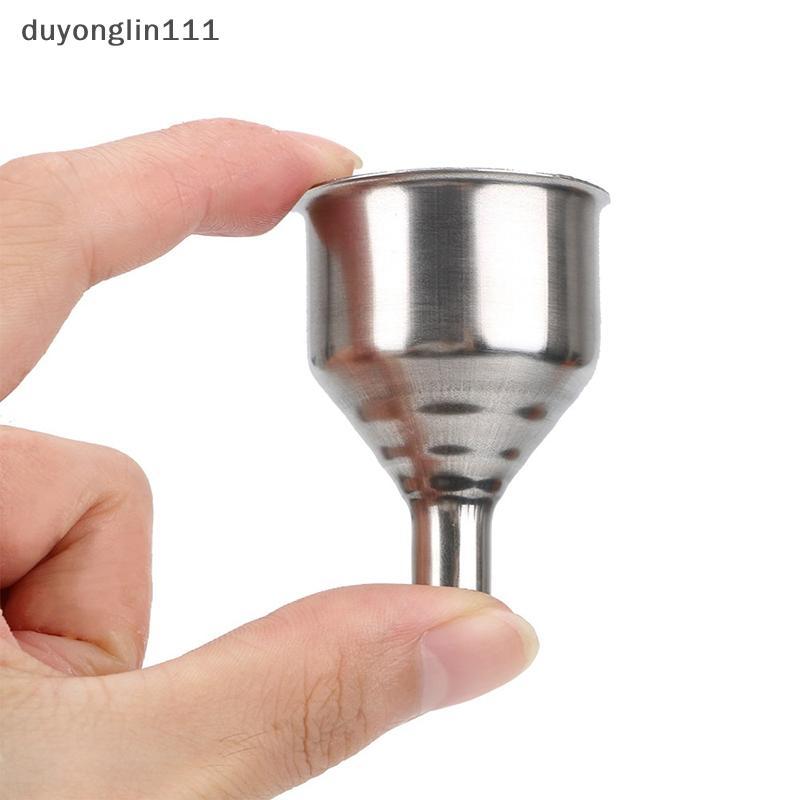 (duyonglin111) 1 Pc Funil De Aço Inoxidável Portátil Mini Funis De Boca Pequena Bar Frasco De Vinho Universal Longa Aces