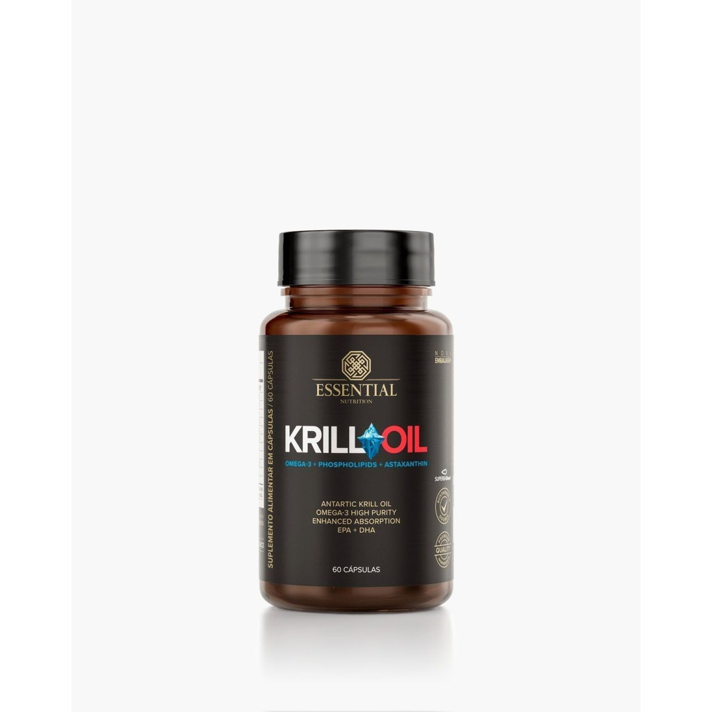 Krill Oil - 60 Cápsulas - Essential Nutrition Sabor Natural