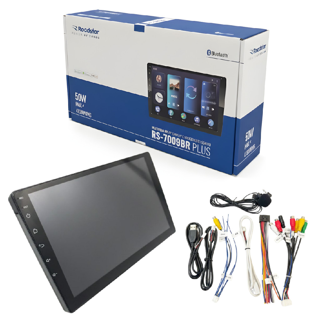 Multimídia Mp5 9 Roadstar Rs-7009br Plus Carplay Android