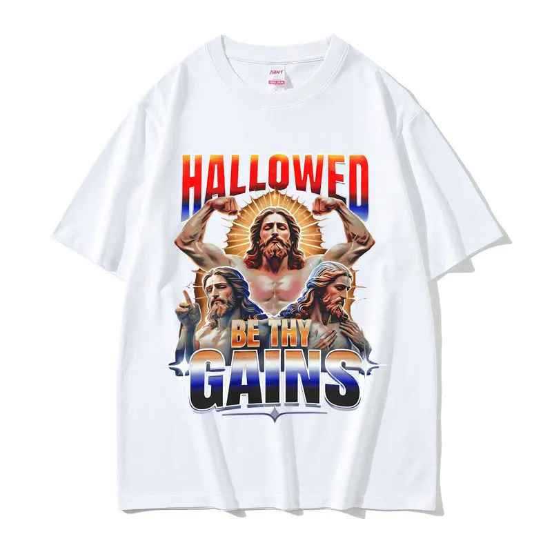 Camiseta Masculina Academia Hallowed Lançamento 100% algodão Unissex Plus Size Oversized Premium - Estampaê