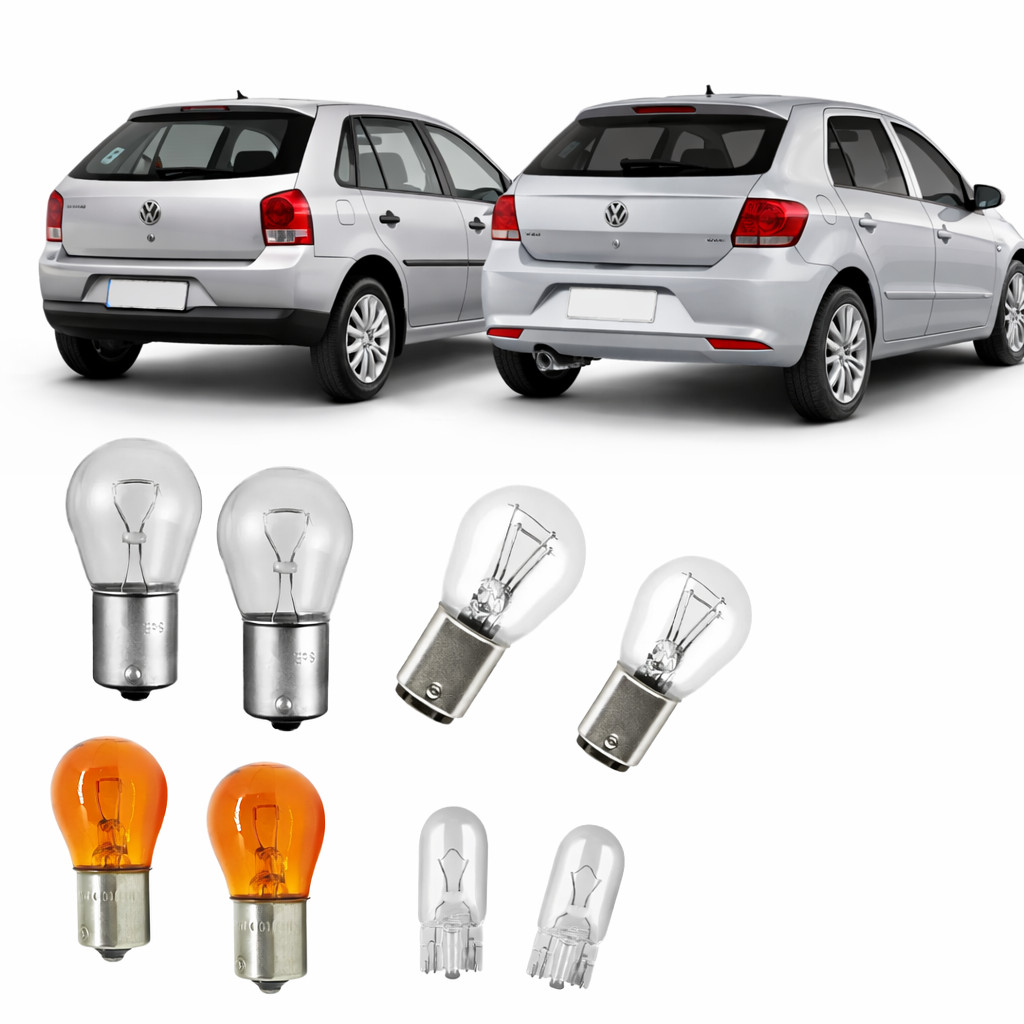 Jogo Lampada Lanterna Traseira Ré Seta Gol G2 G3 G4 G5 G6 Envio Rapido em Oferta na Shopee