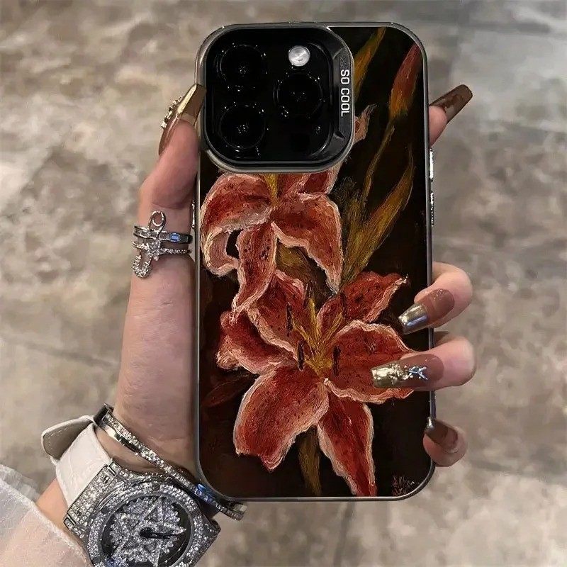 Lily Flor Capinha Para Samsung Galaxy A15 A32 A06 A12 A13 A14 A16 A23 A36 A52 S20 S21 S23 S24 FE ULTRA 4G 5G Silicone Ca