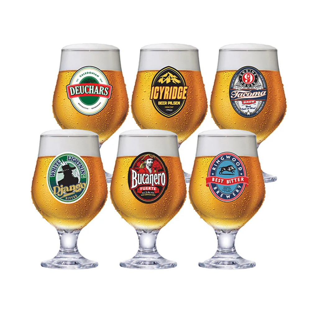 Jogo De Copo Taças Para Cerveja/Chopp Happy hour Beer Master 6 Peças - Ruvolo em Oferta na Shopee