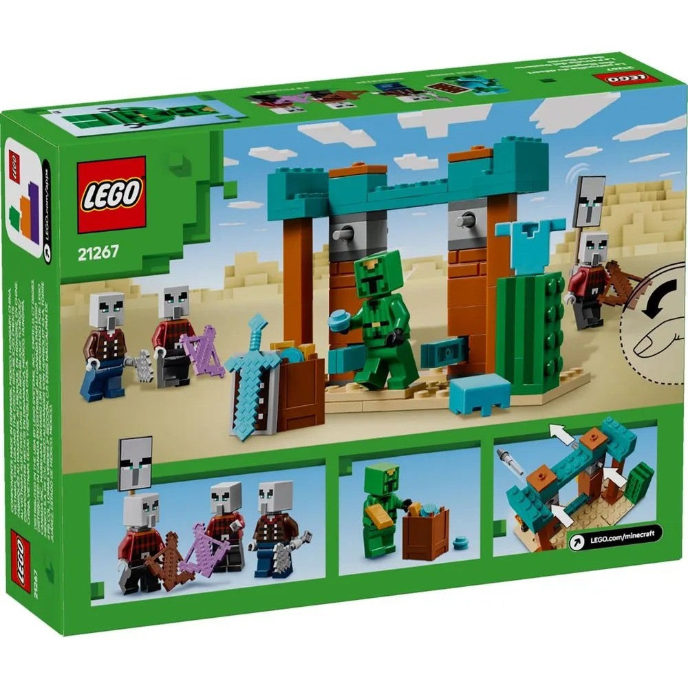 Lego Minecraft A Patrulha de Illagers no Deserto - 21267
