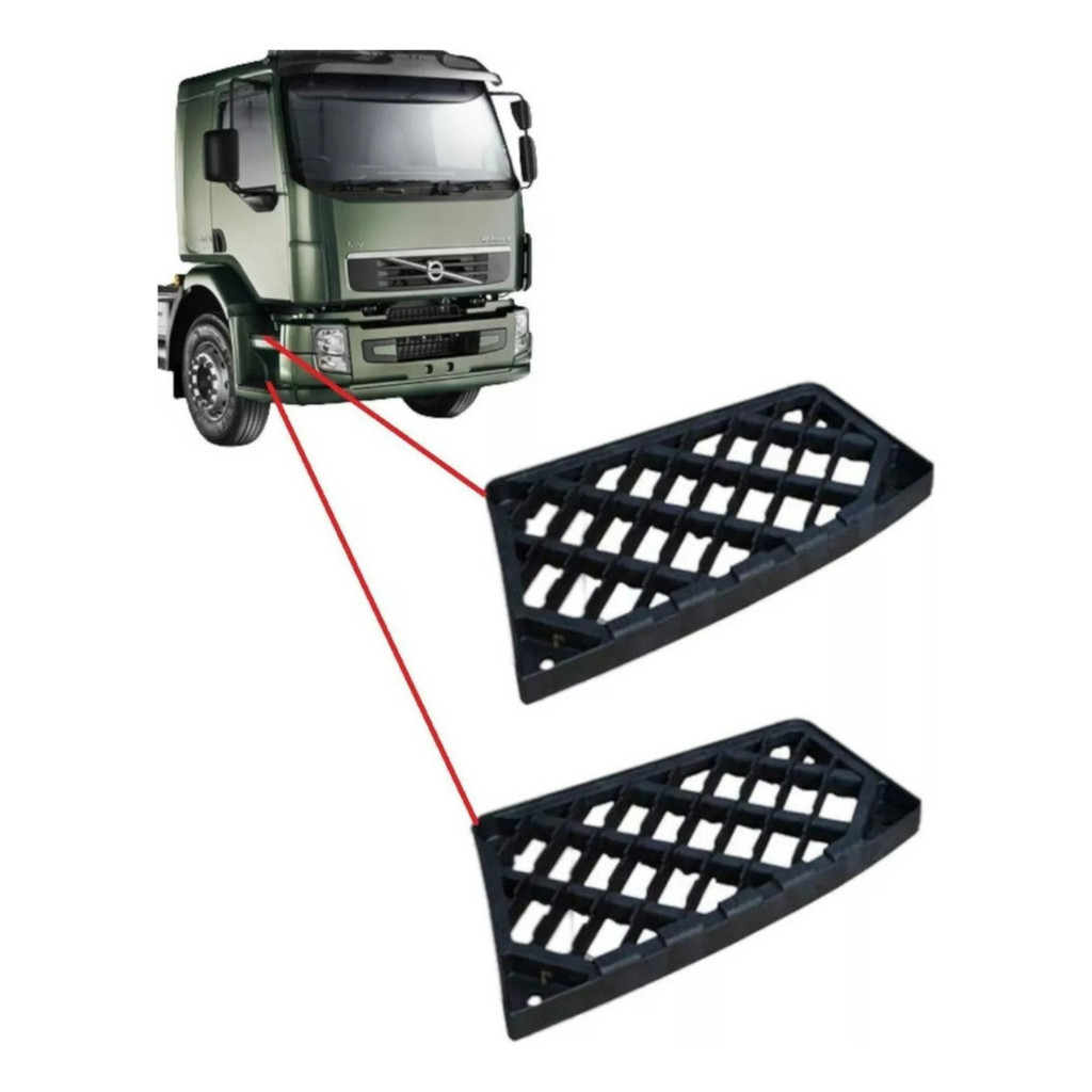 Par Tapete Pisante Estribo Volvo Vm Lado Direito - 20957735