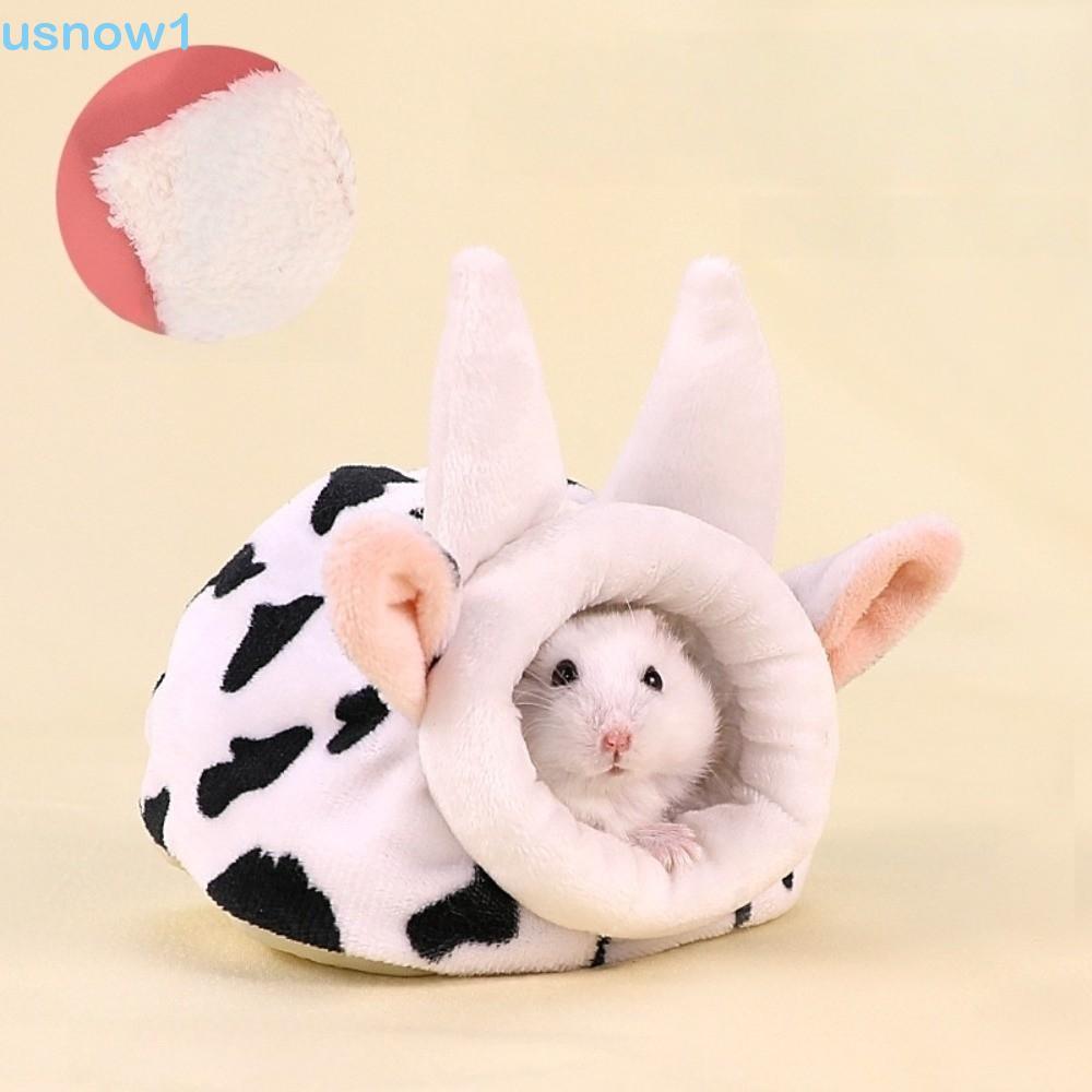 Casa De Algodão Para Hamster USNOW , Ninho De Espesso Fofo , Cama De Dormir De Rato De Pelúcia Macia E Confortável De Va