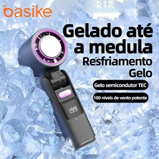 Ventilador portátil mini refrigeração display digital 6000mAh Ventilador USB 18000RPM em Oferta na Shopee