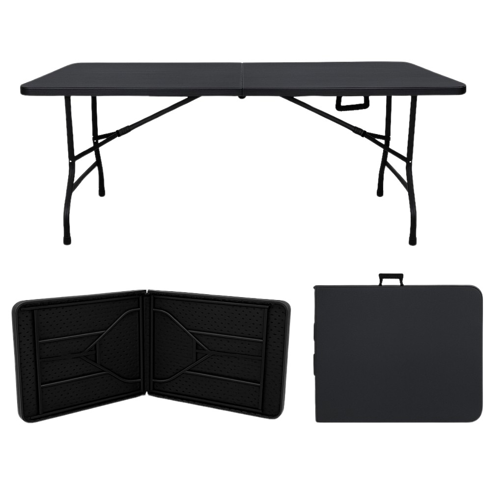 Mesa Dobrável Vira Maleta Portátil Jardim Camping 1,80m