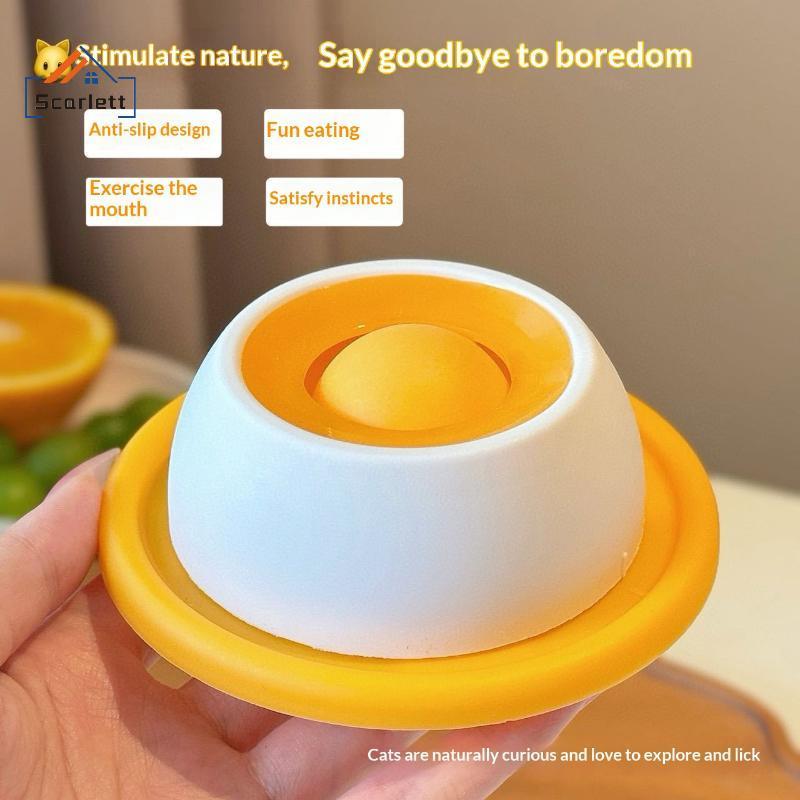 [Scarlett] Tapete Para Lamber Animais De Estimação Prato Iogurte Alimentador Lento Cães E Gatos-Tigela Interativa Lanche