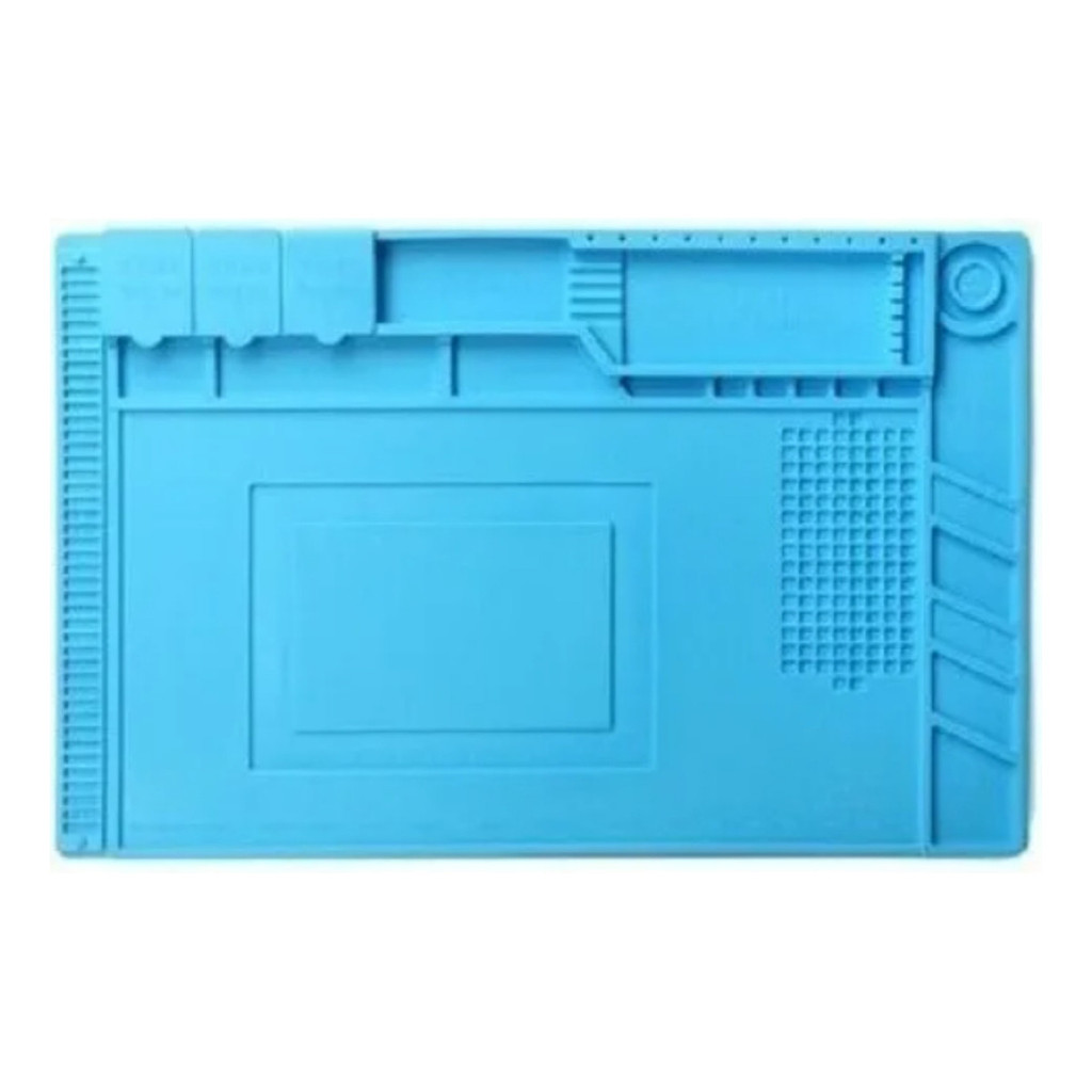 Manta Antiestática Bancada 45x30cm Resistente a Calor Rapete Silicone para Manutenção de Eletrônicos