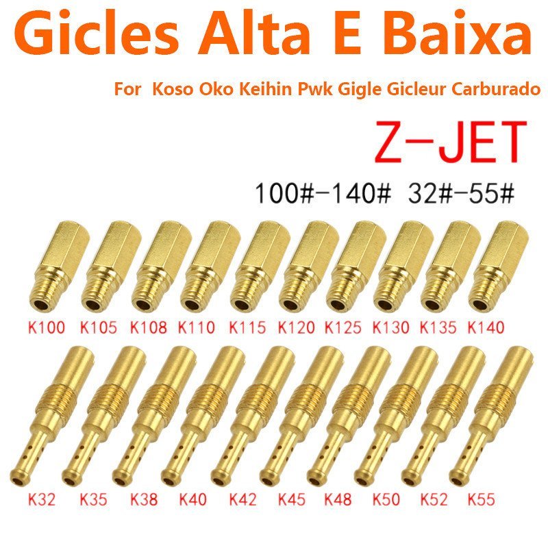 Conjunto de 20 peças Gicl That S Kit Gicleur Alta + Carburador Baixa Fullpro Koso Pj Pwk Crf 150 230 250 450 em Oferta na Shopee