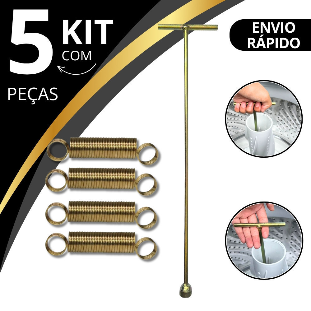 KIT Chave T 10mm Longa Agitador Electrolux 62cm Lm08 Lm06 + 4 molas em Oferta na Shopee