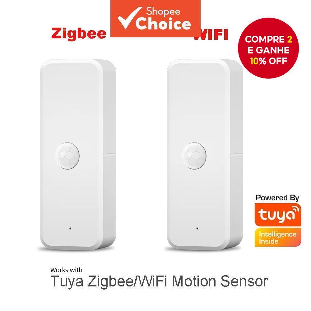 Sensor De Movimento WiFi/Zigbee PIR Tuya Smart Life Detector Infravermelho De Corpo Humano
