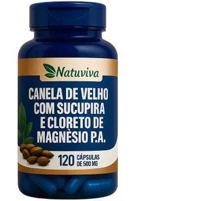 Canela de Velho + Sucupira + Magnésio PA Natuviva | Alívio Articular 120 Cáps 500mg em Oferta na Shopee