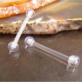 Piercing Mamilo Bioflex Transparente 1.6mm Unidade em Oferta na Shopee