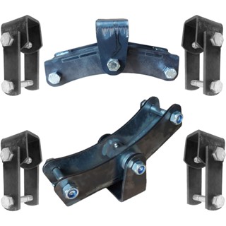 Kit Balancim + Jumelo para Carretinha Reboque Trucada 2 Eixos Mola 45mm Completo em Oferta na Shopee