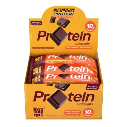 Barra Supino Protein Chocolate Com 12Un De 30g