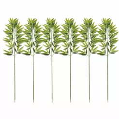 6 Galho Planta Artificial Galho Haste de Bambu Unidade Toque Real
