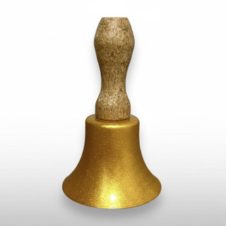 Sino de Mão Dourado Religioso Alumínio Liso Pequeno p/ Igreja Capela Altar Missa em Oferta na Shopee