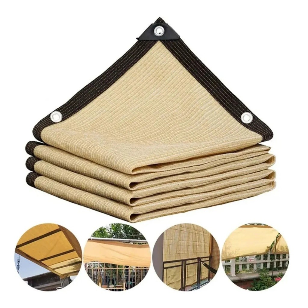 Sombrite Tela Sombreamento 3x3 Bege 90% Proteção Uv tela de sombra