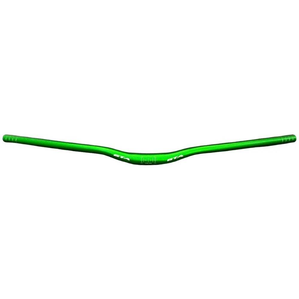 Guidão Bike GTA 800mm x 35mm Rise Verde Freeride DH Grau