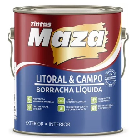 Tinta Emborrachada Litoral E Campo Maza 3,6 L - Branco em Oferta na Shopee