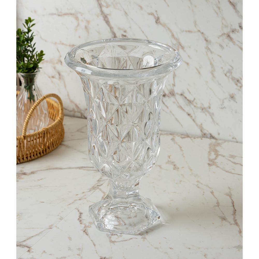 Vaso Lyor Diamond de Vidro Incolor 15cm x 22,5cm em Oferta na Shopee