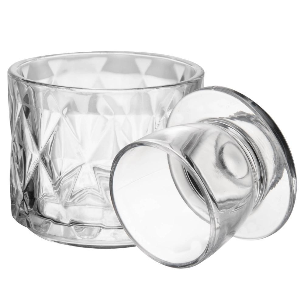 Manteigueira Francesa Diamond 9,5cm Vidro Lyor para Manteiga Patês Pastas Mesa Posta Café da Manhã Brunch Prática Bonita