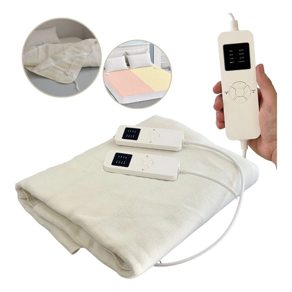 Lençol Térmico Casal Queen Com Indicador De Nível De Temperatura E Timer 203x152cm 127V Importway em Oferta na Shopee