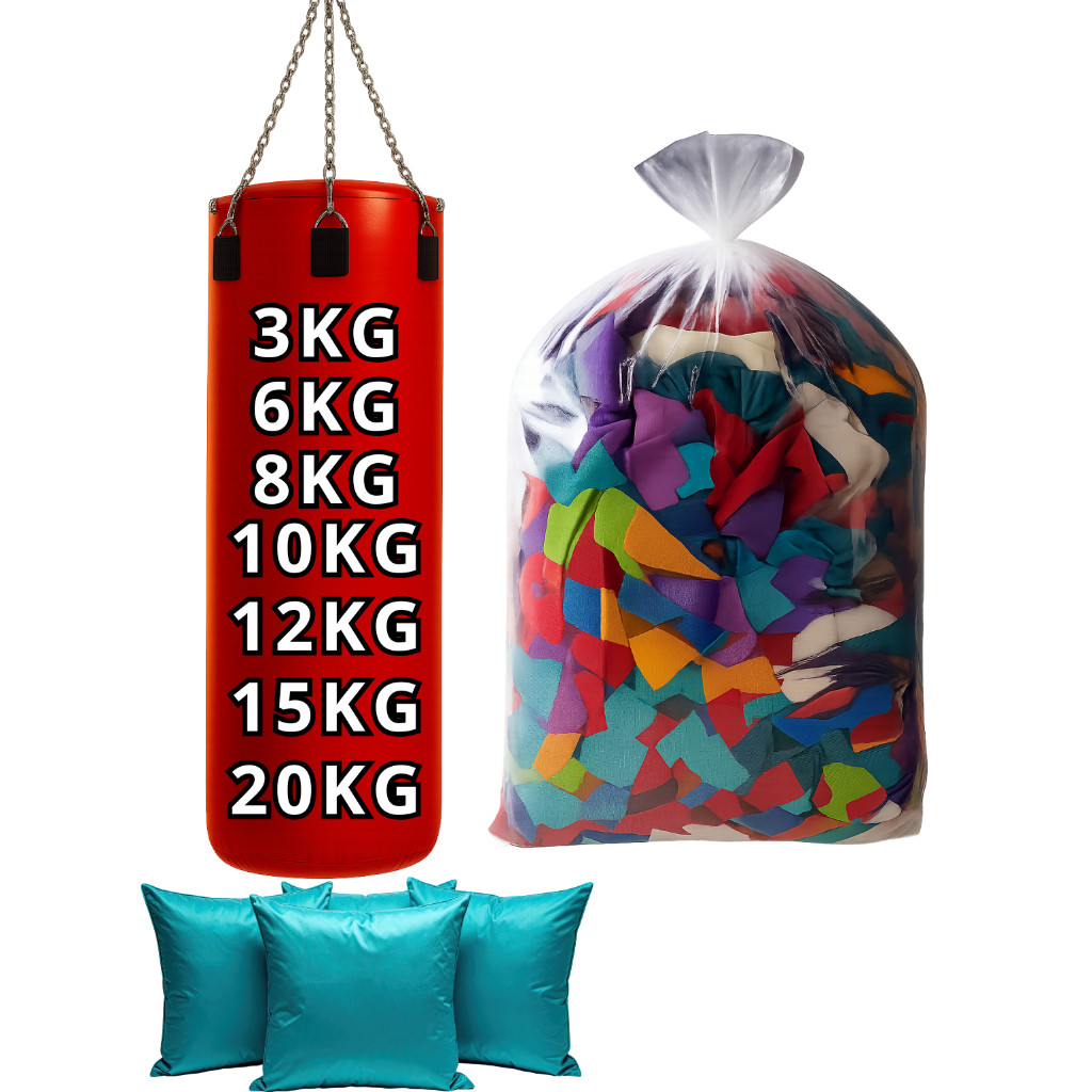 Retalhos para Enchimento de Saco de Pancada, Almofadas, Pufss, Zero Papel