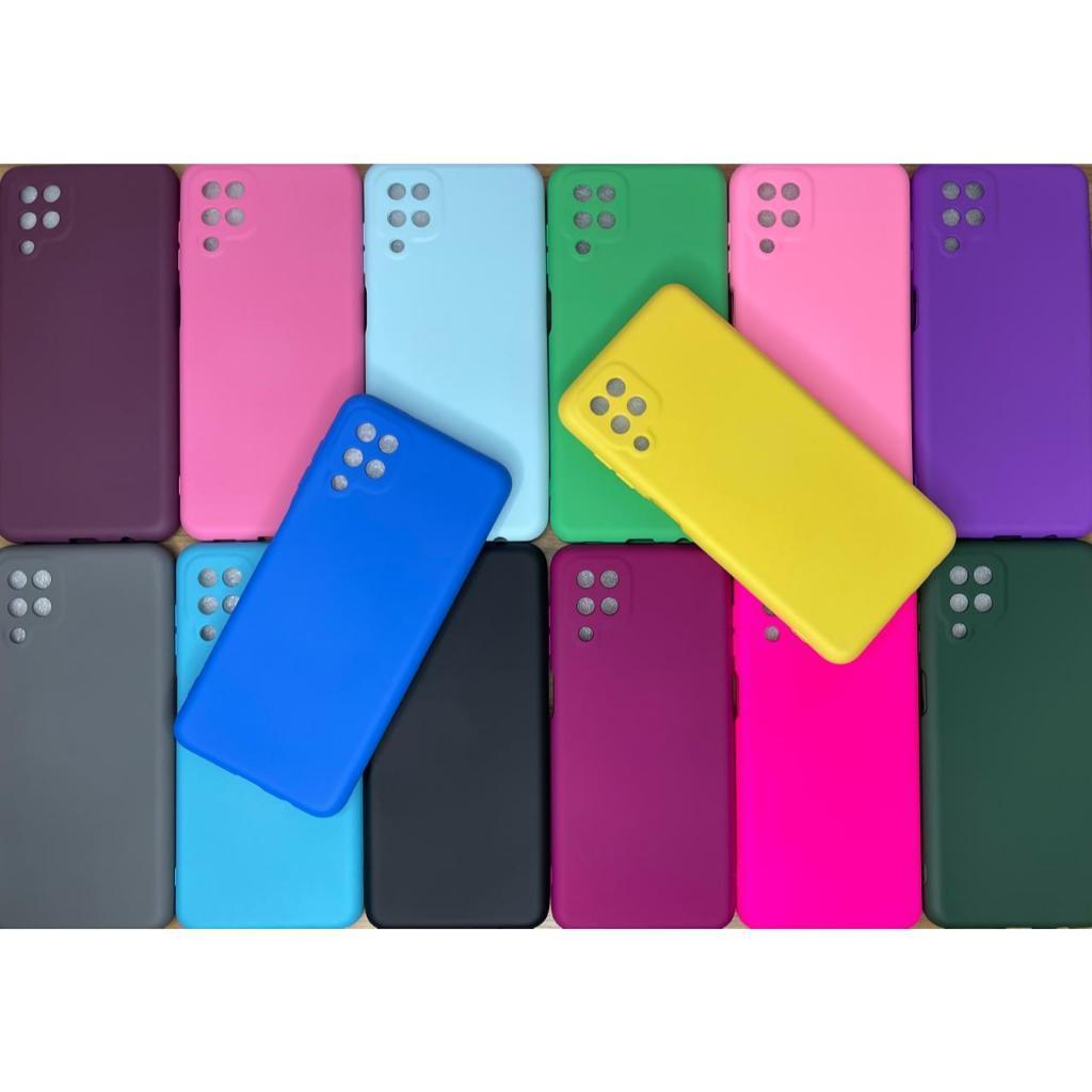 Capa Capinha Para Samsung A12 Silicone Aveludado Pelicula Case