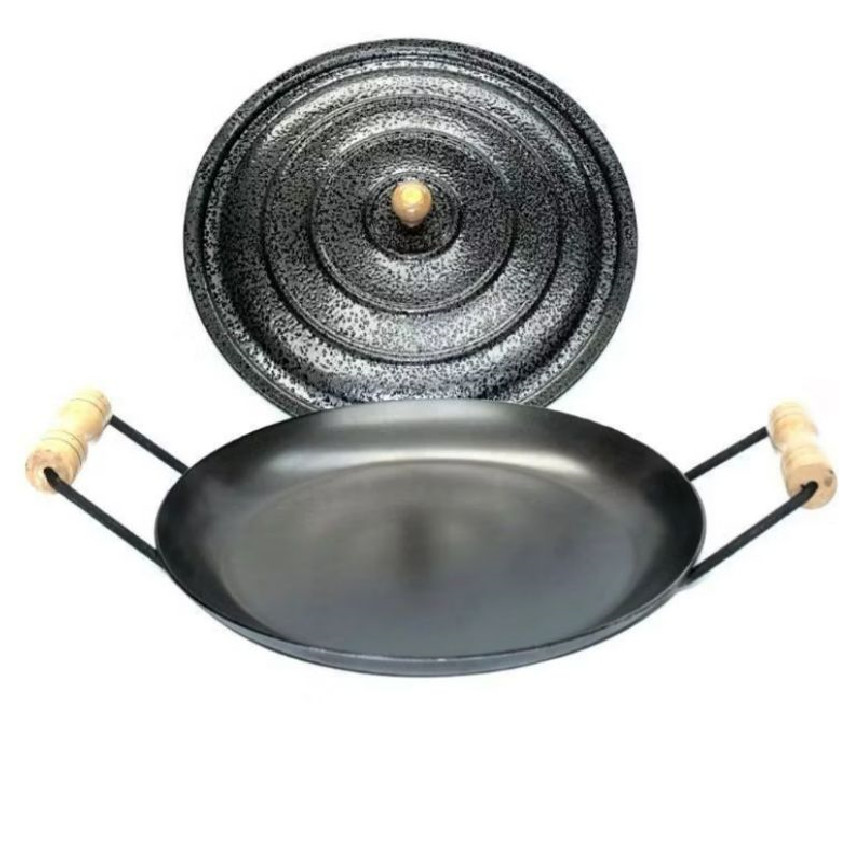 Disco de Arado N50 Gigante com Tampa GG Frigideira Aço Chapa Tacho